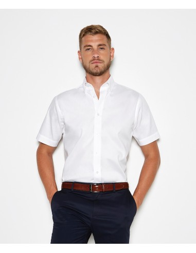 K-KK187-Chemise Oxford de première qualité à manches courtes slim